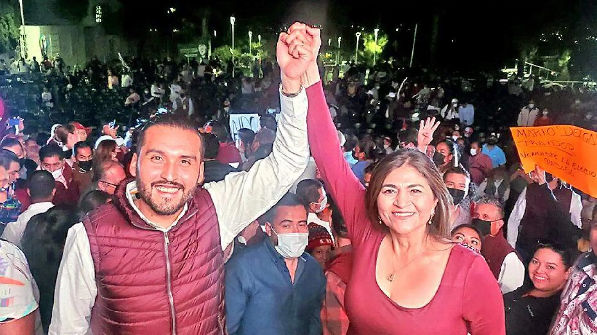 Aldo Ruiz y Nora Ruvalcaba militantes morena Ags